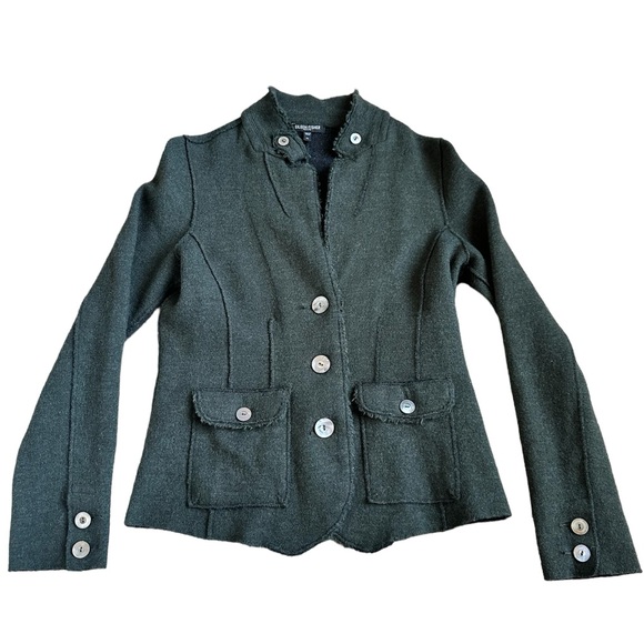 Eileen Fisher Merino wool military jacket PL - Picture 2 of 5